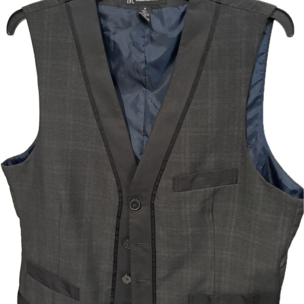 INC International Concepts Charcoal Vest